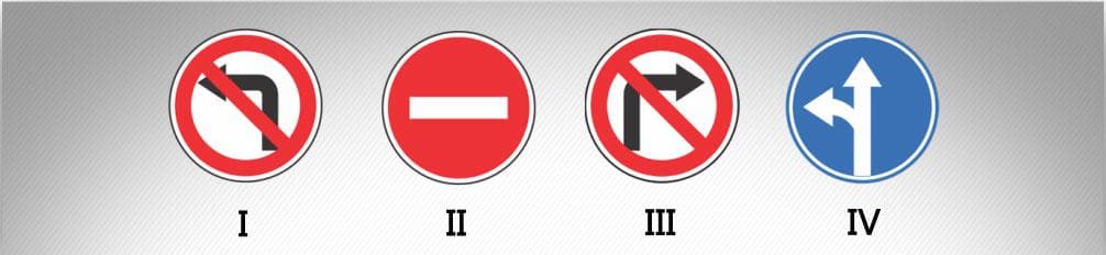 მოცემული საგზაო ნიშნებიდან რომლის მოქმედება ვრცელდება სავალი ნაწილების იმ გადაკვეთაზე, რომლის წინაც დადგმულია ნიშანი?
